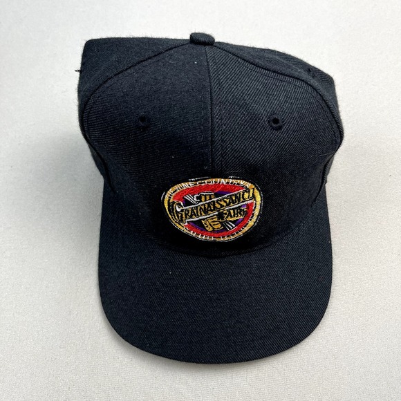 Vintage Beer Festival Hat Cap Snapback Black Grainaissance Faire Oktoberfest 90s - Picture 2 of 6